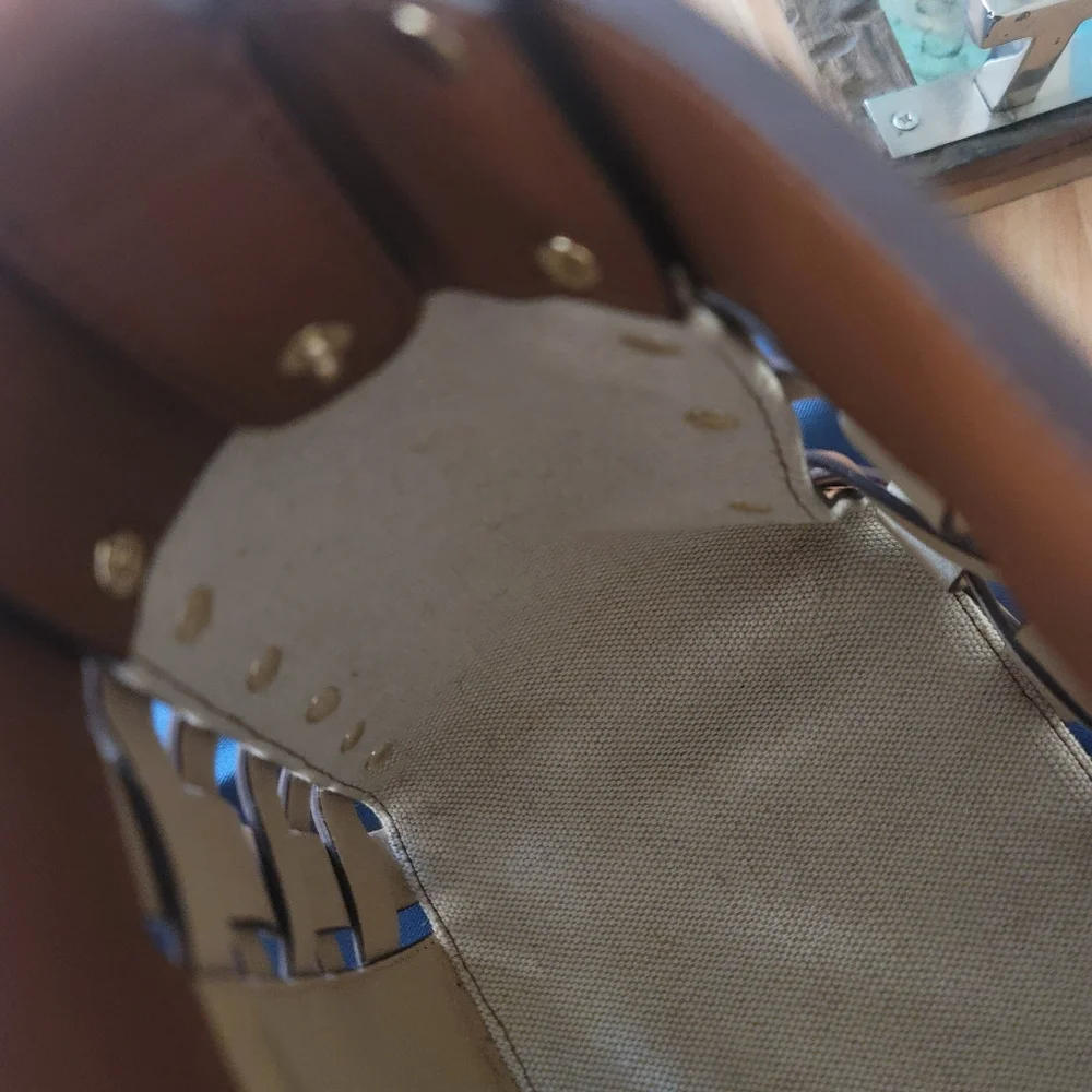 Cole Haan Brown Woven Leather Bag - STUNNING - Picture 16 of 16